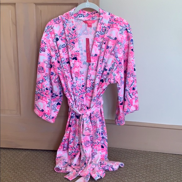 Lilly Pulitzer Elaine Velour Robe - Picture 2 of 5
